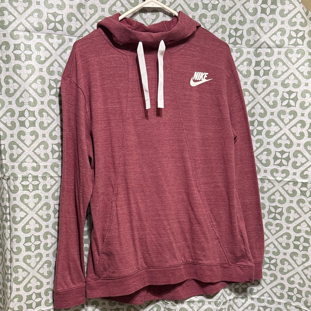 Nike Men's Maroon Hoodie Sweater